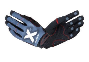 Рукавички для фітнесу та залу Mad Max X Gloves MXG-102 чорно-cіро-білі MXG-102-GRY фото