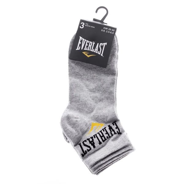 Шкарпетки Everlast Quarter Socks 3-pack 179047 сірі 179047 фото