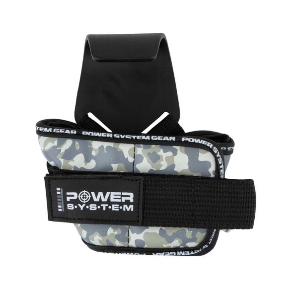 Гаки для тяги на зап'ястя Power System Hooks Camo PS-3370 чорно-сірі PS_3370_Black/Grey L фото