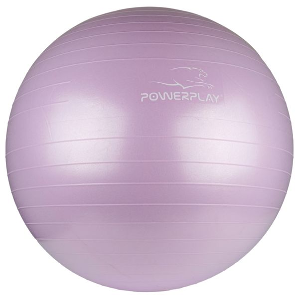 М'яч для фітнесу та йоги (фітбол) Power Play Gymball d-65см фіолетовий + насос PP_4001_65_Lilac фото