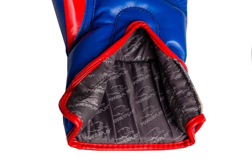 Боксерські рукавиці Power Play Jaguar 3018 сині PP_3018_8oz_Blue фото