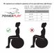 М'яч для фітнесу та йоги (фітбол) Power Play Gymball d-75см сріблястий + насос PP_4001_75_Silver фото 6