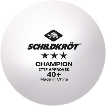 Мячики для настольного тенниса 3* Champion ITTF Poly 40+ Wite 1шт 608542 фото