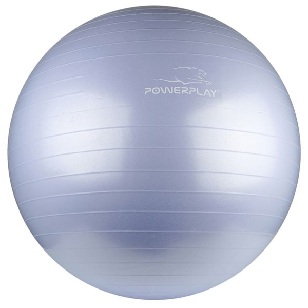 Мяч для фитнеса и йоги (фитбол) Power Play Gymball d-75см голубой + насос PP_4001_75_Blue фото