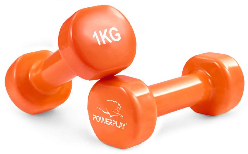 Гантель для фитнеса виниловая Power Play Achilles 1 кг PP_4125_1kg фото