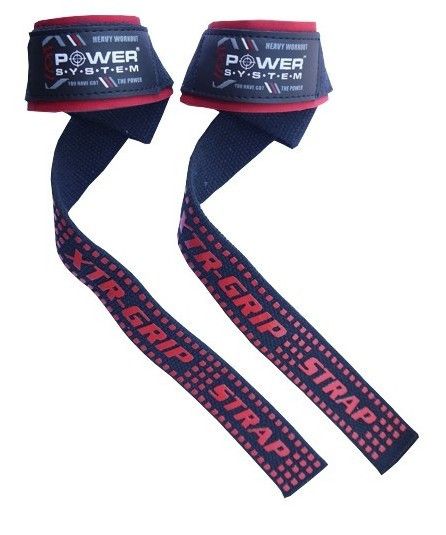 Лямки для тяги Power System XTR-Grip Straps PS-3430 чорно-червоні PS-3430_Black-Red фото