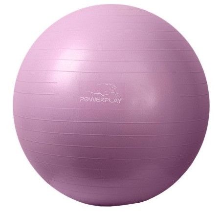 Мяч для фитнеса и йоги (фитбол) Power Play Gymball d-75см фиолетовый + насос PP_4001_75_Voilet фото