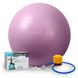 Мяч для фитнеса и йоги (фитбол) Power Play Gymball d-75см фиолетовый + насос PP_4001_75_Voilet фото 1