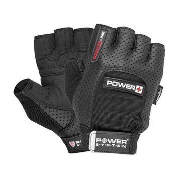 Перчатки для фитнеса и тяжелой атлетики Power System Power Plus PS-2500 Black PS-2500_S_Black фото
