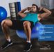 Мяч для фитнеса полумассажный (фитбол) Power Play Gymball d-65см синий + насос PP_4003_65_Blue фото 8