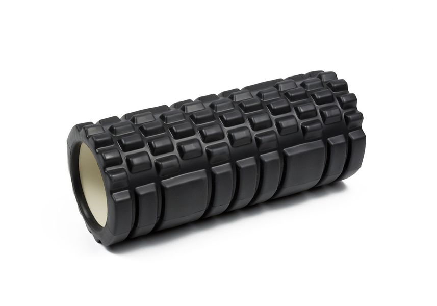 Массажный ролик для фитнеса 33 см EasyFit Grid Roller v.1.1 черный EF-2020-B фото