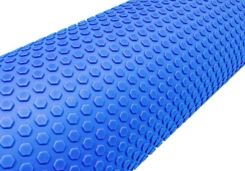 Массажный ролик EasyFit Foam Roller 60 см из плотной пены фиолетовый EF-2032-BL фото