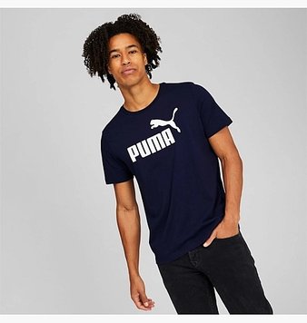 Футболка чоловіча Puma Essentials Logo Tee 586449 06 peacot 586449_06 фото