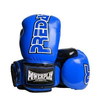 Боксерские перчатки Power Play Predator 3017 синие PP_3017_16oz_Blue фото