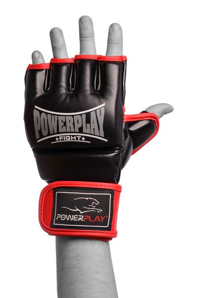 Перчатки для MMA Power Play 3058 черно-красные PP_3058_S_Black/Red фото