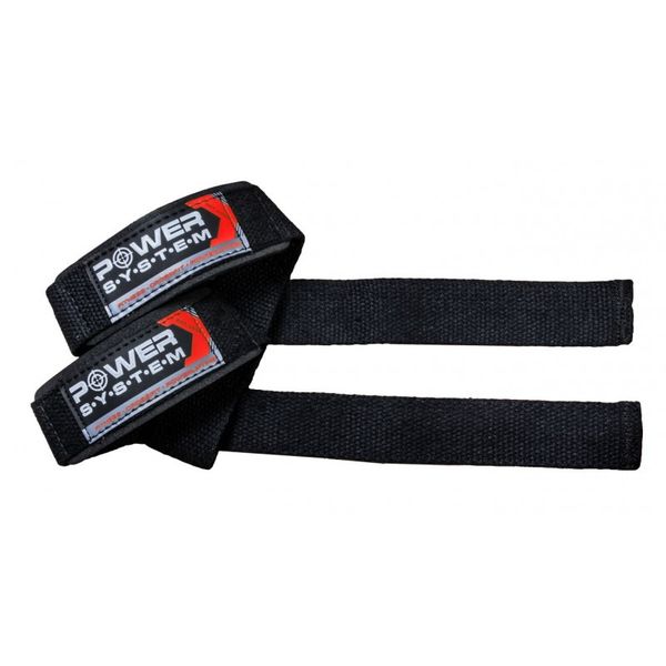 Лямки для тяги Power System Power Straps PS-3400 чорно-червоні PS-3400_Bl/Red фото