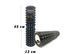 Масажний ролик із поглибленням для хребта EasyFit Grid Roller 45 см v.1.2 чорний EF-2028-BK фото 1