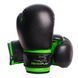 Рукавички боксерські Power Play 3004 чорно-зелені PP_3004JR_6oz_Black/Green фото 1
