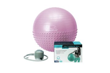 Мяч для фитнеса полумассажный (фитбол) Power Play Gymball d-65см фиолетовый + насос PP_4003_65_Violet фото