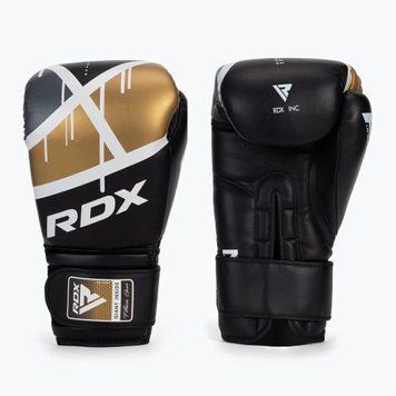 Боксерские перчатки RDX F7 Ego черно-золотые BGR-F7BGL-10oz фото