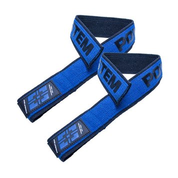 Лямки для тяги Power System Lifting Straps Duplex PS-3401 чорно-сині 3401BU-0 фото