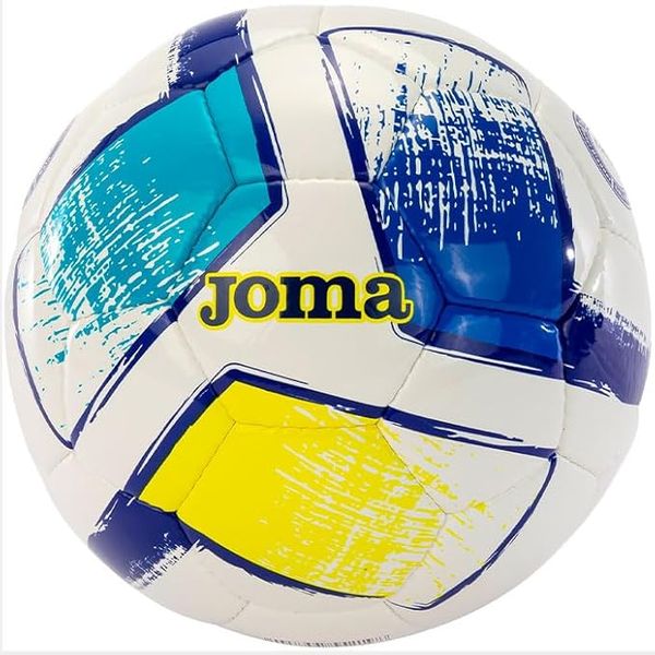 М'яч футбольний Joma Dali II 400649.216 розмір 5 біло-синьо-блакитно-жовтий 400649.216 фото