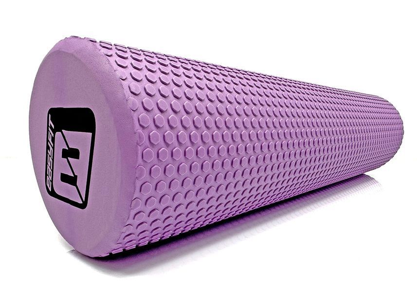 Масажний ролик EasyFit Foam Roller 45 см з міцної піни фіолетовий EF-2032-V фото