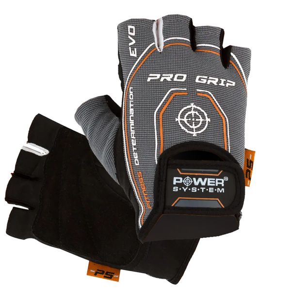 Перчатки для фитнеса и тренажерного зала Power System Pro Grip EVO PS-2250E Grey PS_2260GR фото