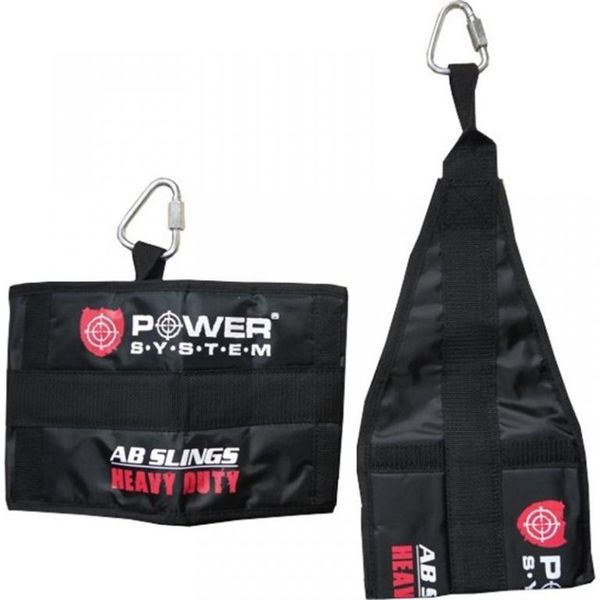 Петлі підвісні (петлі Береша) Power System Ab Slings Black PS-4038 PS-4038_Black фото