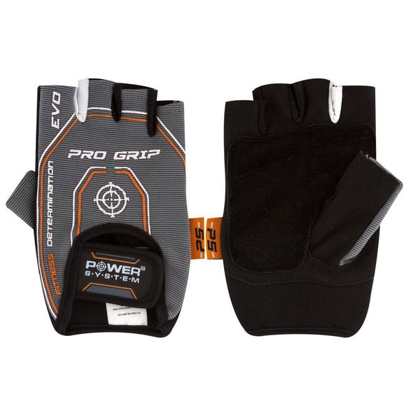 Перчатки для фитнеса и тренажерного зала Power System Pro Grip EVO PS-2250E Grey PS_2260GR фото