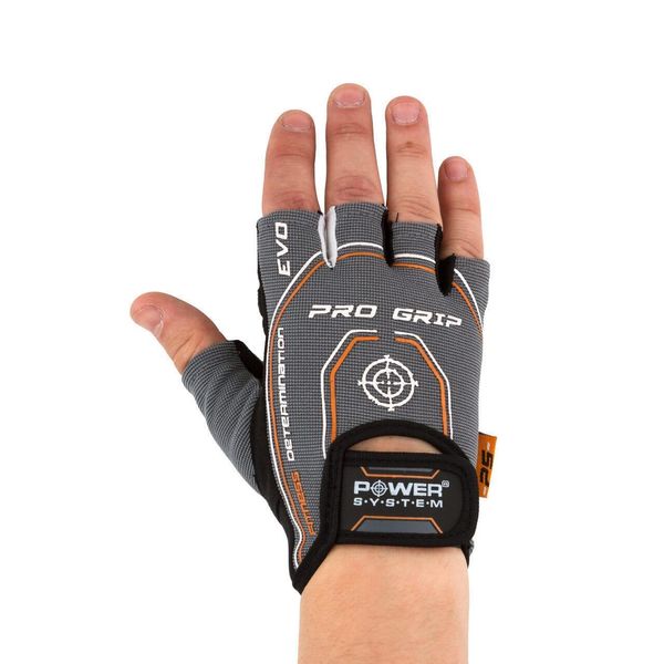 Перчатки для фитнеса и тренажерного зала Power System Pro Grip EVO PS-2250E Grey PS_2260GR фото