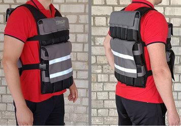 Жилет утяжелитель 18 кг наборный с шагом 0,5 кг EasyFit Armor EF-WTV-180 фото