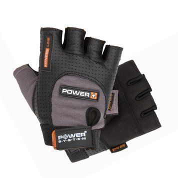 Перчатки для фитнеса и тяжелой атлетики Power System Power Plus PS-2500 Black/Grey PS-2500_S_Black-grey фото