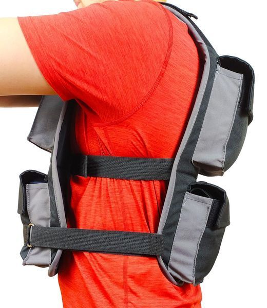 Жилет обтяжувач 18 кг набірний з кроком 0,5 кг EasyFit Armor EF-WTV-180 фото