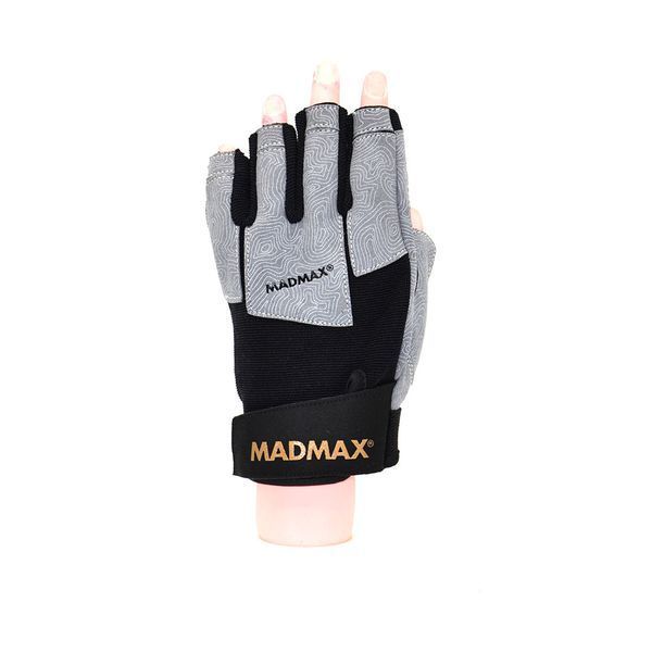 Перчатки для фитнеса и зала Mad Max Damasteel MFG-871 серо-черные MFG-871 фото