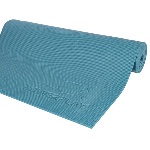 Коврик для фитнеса и йоги Power Play Yoga Mat зеленый (173смx61смx0.6см) PP_4010_Green_(173*0,6) фото