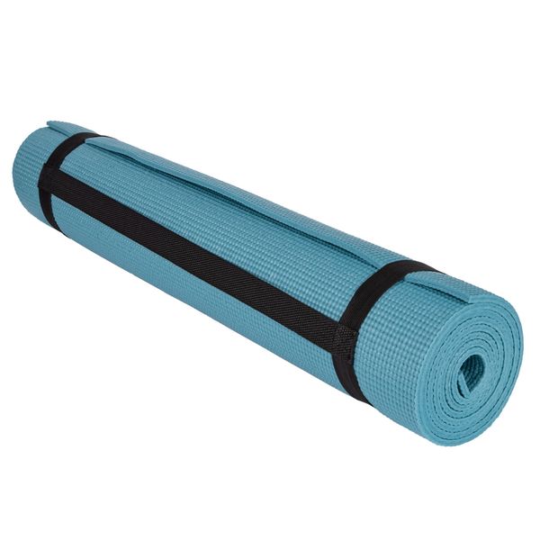 Коврик для фитнеса и йоги Power Play Yoga Mat зеленый (173смx61смx0.6см) PP_4010_Green_(173*0,6) фото