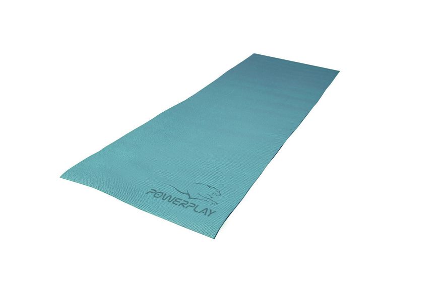 Килимок для фітнесу та йоги Power Play Yoga Mat зелений (173смx61смx0.6см) PP_4010_Green_(173*0,6) фото