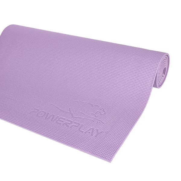 Килимок для фітнесу та йоги Power Play Yoga Mat лавандовий (173смx61смx0.6см) PP_4010_Lavender_(173*0,6) фото