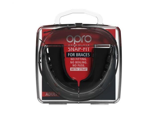 Капа для бокса под брекеты OPRO Snap-Fit Braces черная SN_Braces_Black фото