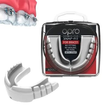 Капа для боксу під брекети OPRO Snap-Fit Braces белая SN_Braces_White фото