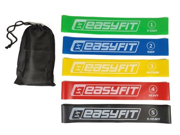 Набір гумок для фітнесу EasyFit 5 шт EF-1813 фото