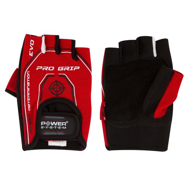 Рукавички для фітнесу і тренажерного залу Power System Pro Grip EVO PS-2250E Red PS_2260RD фото