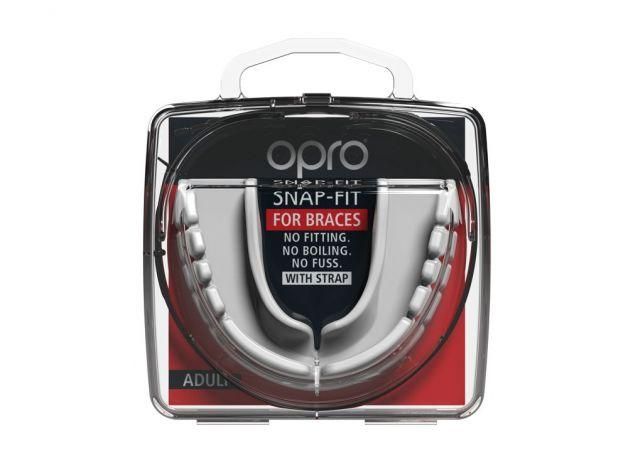 Капа для бокса под брекеты OPRO Snap-Fit Braces біла SN_Braces_White фото