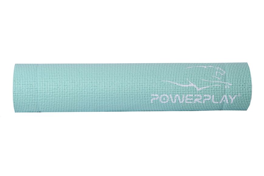 Килимок для фітнесу та йоги Power Play Yoga Mat м'ятний (173смx61смx0.6см) PP_4010_Mint_(173*0,6) фото