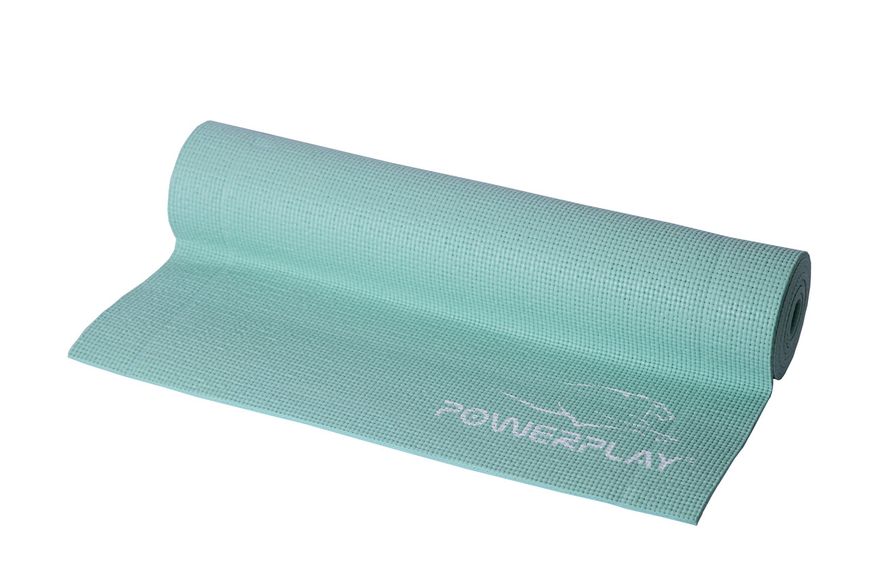 Килимок для фітнесу та йоги Power Play Yoga Mat м'ятний (173смx61смx0.6см) PP_4010_Mint_(173*0,6) фото