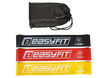 Набір гумок для фітнесу EasyFit 3 шт EF-1812 фото