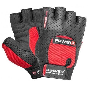 Перчатки для фитнеса и тяжелой атлетики Power System Power Plus PS-2500 Black/Red PS-2500_S_Black-red фото