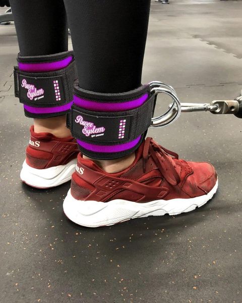 Манжеты для тяги на ноги Power System Ankle Strap Gym Babe PS-3450 фиолетовые PS_3450_Purple фото