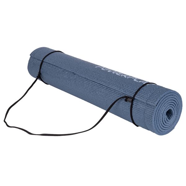 Килимок для фітнесу та йоги Power Play Yoga Mat темно-синій (173смx61смx0.6см) PP_4010_Navy_(173*0,6) фото